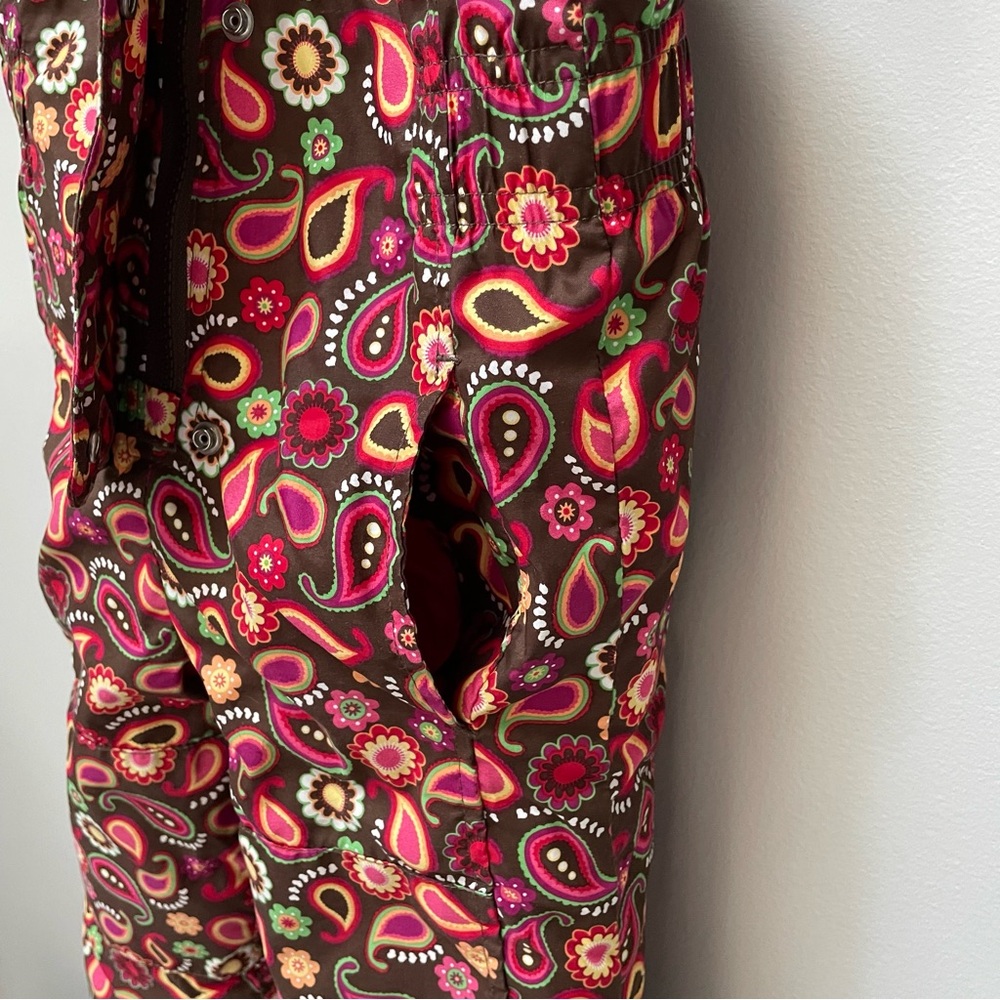 Hanna Andersson snow bib, 90 cm/3T, paisley print - Picture 8 of 11